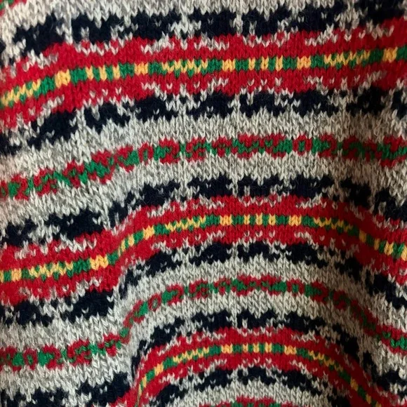 Vintage Eddie Bauer Ragg Wool Fairisle Sweater size XL - Picture 5 of 8